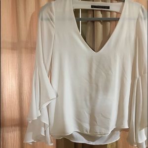 Zara low cut front and back top